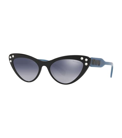 miu miu diamante sunglasses|miu miu sunglasses cat eye.